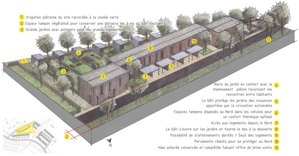 51 habitations individuelles groupées