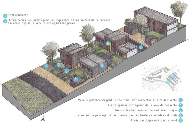 51 habitations individuelles groupées